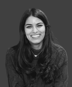 Black and white headshot of Vibhati