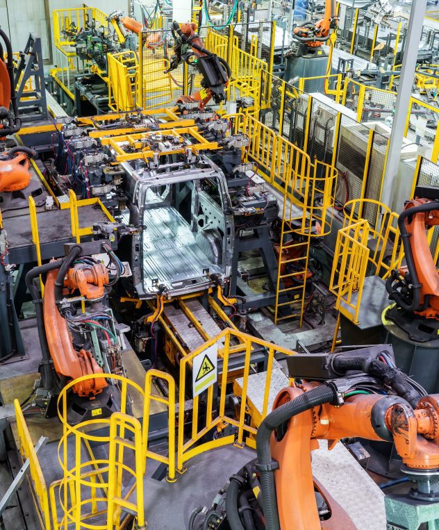 Car production line of the robot