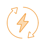 Icon of energy bolt
